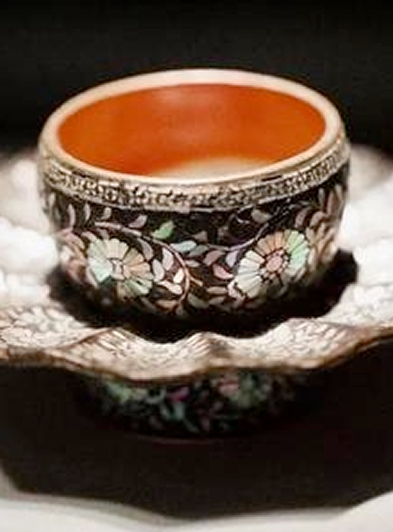 耀貝螺鈿十二辨茶器 黒田辰秋(1904-1982)